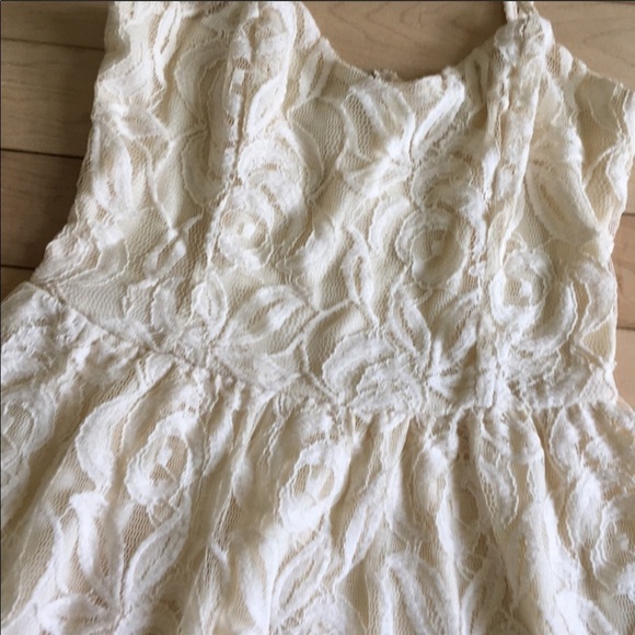 Nordstrom Cream Lace Dress Size Small - Picture 3 of 5